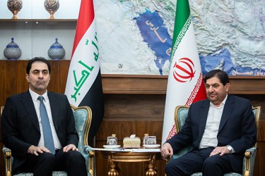 محمد مخبر معاون اول رییس جمهور و محسن المندلاوی نایب رئیس پارلمان عراق
