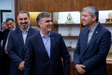 محمدرضا فرزین، رئیس کل بانک مرکزی ایران در دیدار نایب رئیس مجلس عراق با معاون اول رییس جمهور
