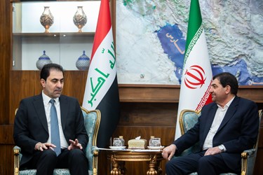 محمد مخبر معاون اول رییس جمهور و محسن المندلاوی نایب رئیس پارلمان عراق
