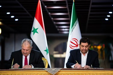  محمد مخبر معاون اول رئیس جمهور و حسین عرنوس نخست وزیر سوریه 