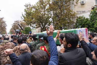 مراسم تشییع دهمین شهید مدافع امنیت گلستان