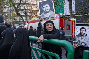 آئین تشییع پیکر 110 شهید گمنام در تهران 
