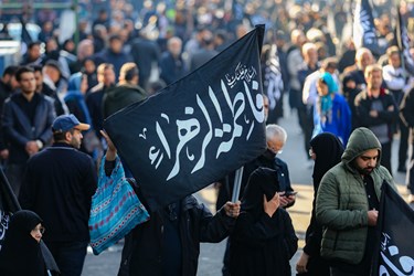 عزاداری شهادت حضرت زهرا (س) در میدان هفت تیر