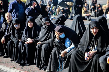 عزاداری شهادت حضرت زهرا (س) در میدان هفت تیر