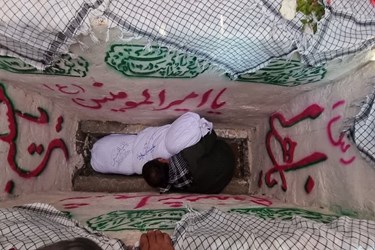 تشییع و تدفین شهید گمنام در روستای استند زیرکوه