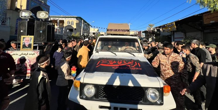 تشییع و تدفین شهید گمنام در لارستان
