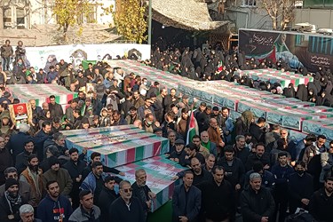 تشییع پیکر ۱۱۰ شهید گمنام دفاع مقدس در تهران« علی عسکری باشگاه خبرنگاران توانا»