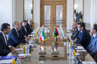 نشست رمضان ابو جناح معاون نخست وزیر لیبی با حسین امیرعبداللهیان وزیر امور خارجه