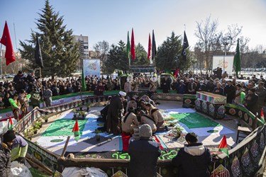 عکس| مراسم تشییع و خاکسپاری شهید گمنام در اردبیل