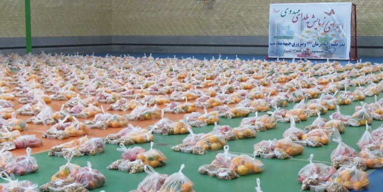 توزیع ۱۲۰۰ بسته یلدایی  در مناطق کم‌برخوردار شیراز