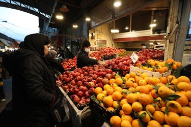 بازار شب یلدا در همدان