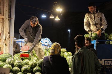 بازار شب یلدا در همدان