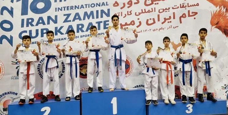 درخشش ورزشکاران جونقانی در مسابقات بین‌المللی کاراته جام ایران زمین