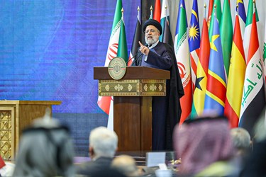 سخنرانی سیدابراهیم رئیسی رئیس جمهور در نشست بین‌المللی تهران درباره «فلسطین»