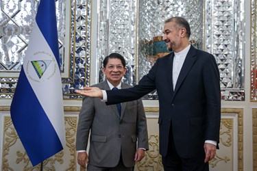 دیدار دنیس مونکادا، وزیر امور خارجه نیکاراگوئه با حسین امیر عبدالهیان
