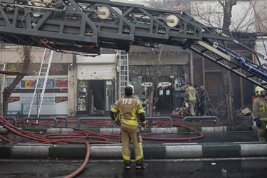 آتش سوزی در «خیابان امیرکبیر تهران»