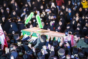 وداع با پیکر شهید سید رضی موسوی
