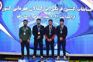 رقابت های کشتی فرنگی قهرمانی  کشور در قم