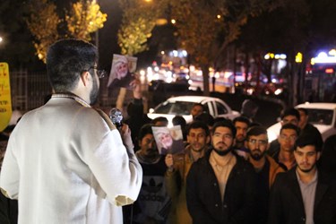 تجمع دانشجویان دانشگاه شیراز در محکومیت حادثه تروریستی کرمان