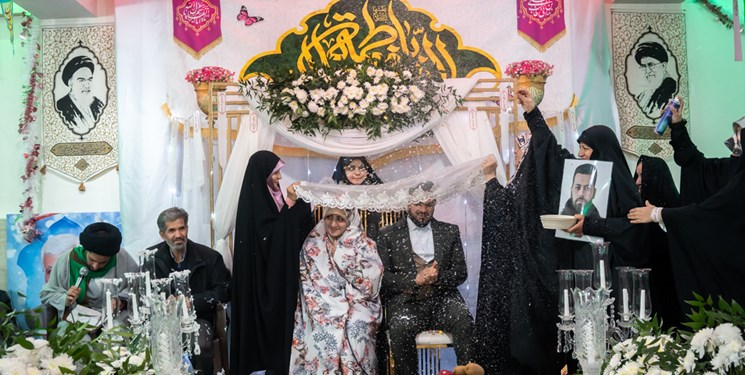 اشک مهمانان عروسی خواهر شهید برداغ کرمان