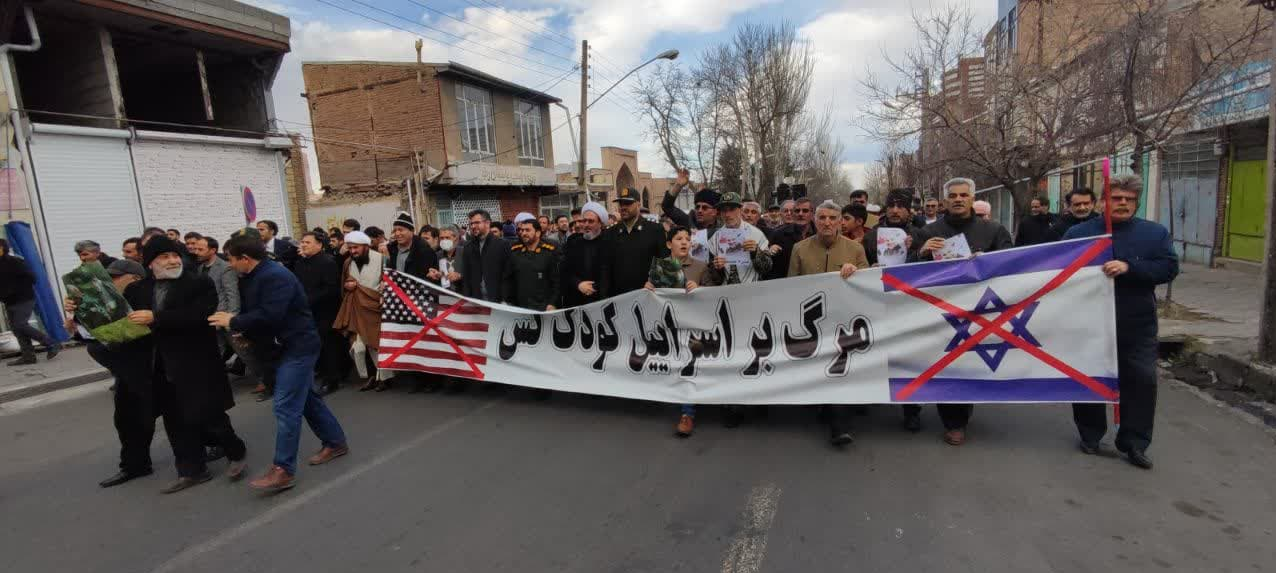 راهپیمایی مردم استان اردبیل در محکومیت جنایت تروریستی کرمان+ عکس و فیلم