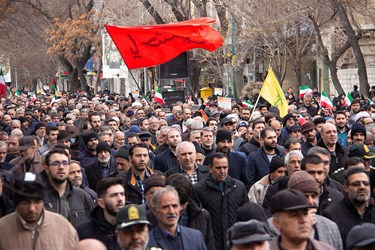 راهپیمایی مردمی محکومیت حادثه تروریستی کرمان در تبریز