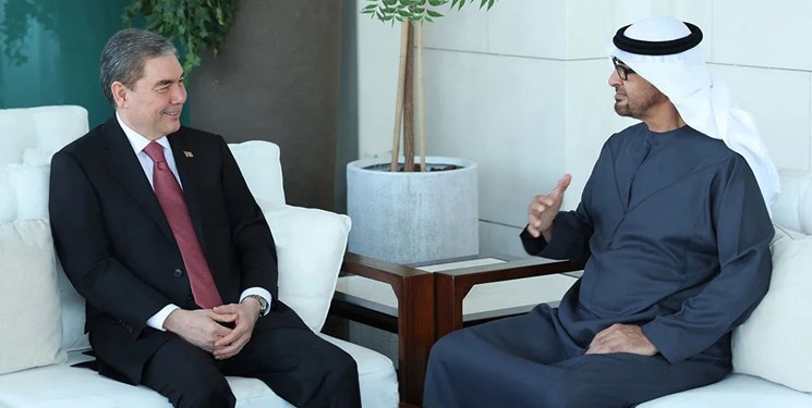 دیدار رئیس شورای مصلحت خلق ترکمنستان با رئیس جمهور امارات در «ابوظبی»