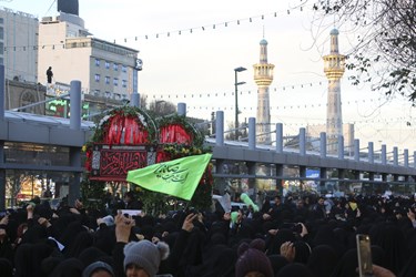 تشییع پیکر مطهر شهیده «فاطمه دهقان» در مشهد