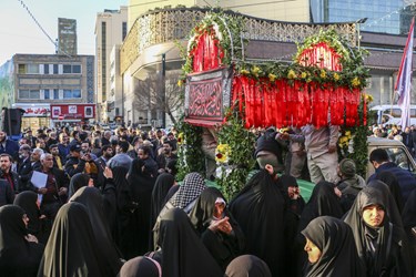 تشییع پیکر مطهر شهیده «فاطمه دهقان» در مشهد