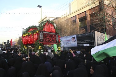 تشییع پیکر مطهر شهیده «فاطمه دهقان» در مشهد