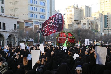 تشییع پیکر مطهر شهیده «فاطمه دهقان» در مشهد