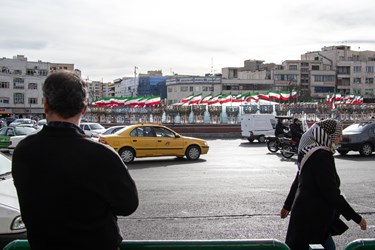 یادبود شهدای حادثه تروریستی کرمان در میدان انقلاب
