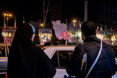 یادبود شهدای حادثه تروریستی کرمان در میدان انقلاب