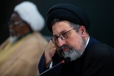 حجت الاسلام سید علی موسوی نماینده حزب الله لبنان در کنفرانس طوفان الاقصی و بیداری وجدان بشری
