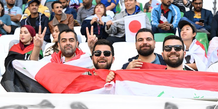 حمایت جانانه هواداران عراقی از غزه در جام ملت‌ های آسیا