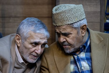 علی انسانی و منصورارضی در یادواره شهدا مداح تهران
