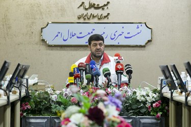 نشست خبری پیرحسین کولیوند رئیس جمعیت هلال احمر