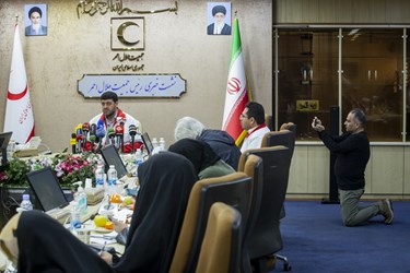 نشست خبری پیرحسین کولیوند رئیس جمعیت هلال احمر