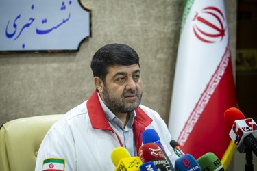 نشست خبری پیرحسین کولیوند رئیس جمعیت هلال احمر