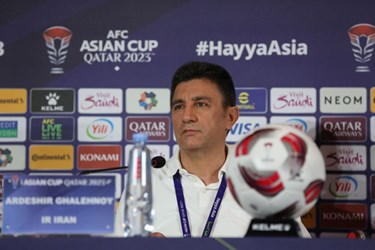 تصاویر نشست خبری قلعه نویی و حاج صفی پیش از بازی با امارات