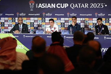 تصاویر نشست خبری قلعه نویی و حاج صفی پیش از بازی با امارات