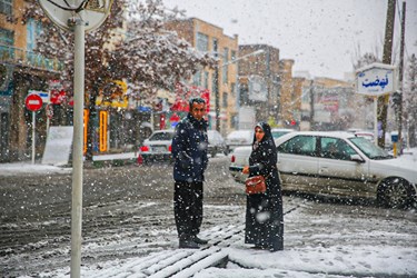 بارش برف در ارومیه