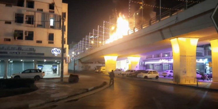 آتش سوزی در پل رسالت بندرعباس+ فیلم