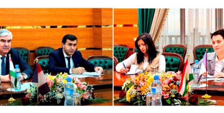 دیدار وزیر دارایی تاجیکستان و سفیر فرانسه با محوریت همکاری های اقتصادی و تجاری