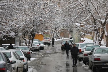  برف در همدان 