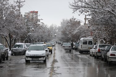 برف در همدان 