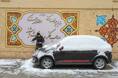  برف در همدان 