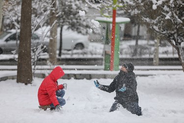 برف در همدان 