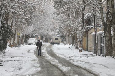  برف در همدان 