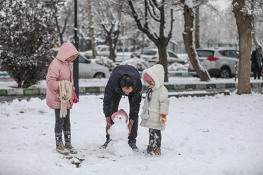 برف در همدان 